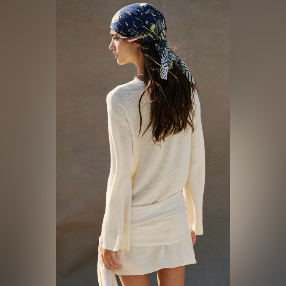Free People - Free-est ~ Spencer Fine Gauge Mini Dress ~ Neutral ~ NWT ~ XS - Picture 6 of 10